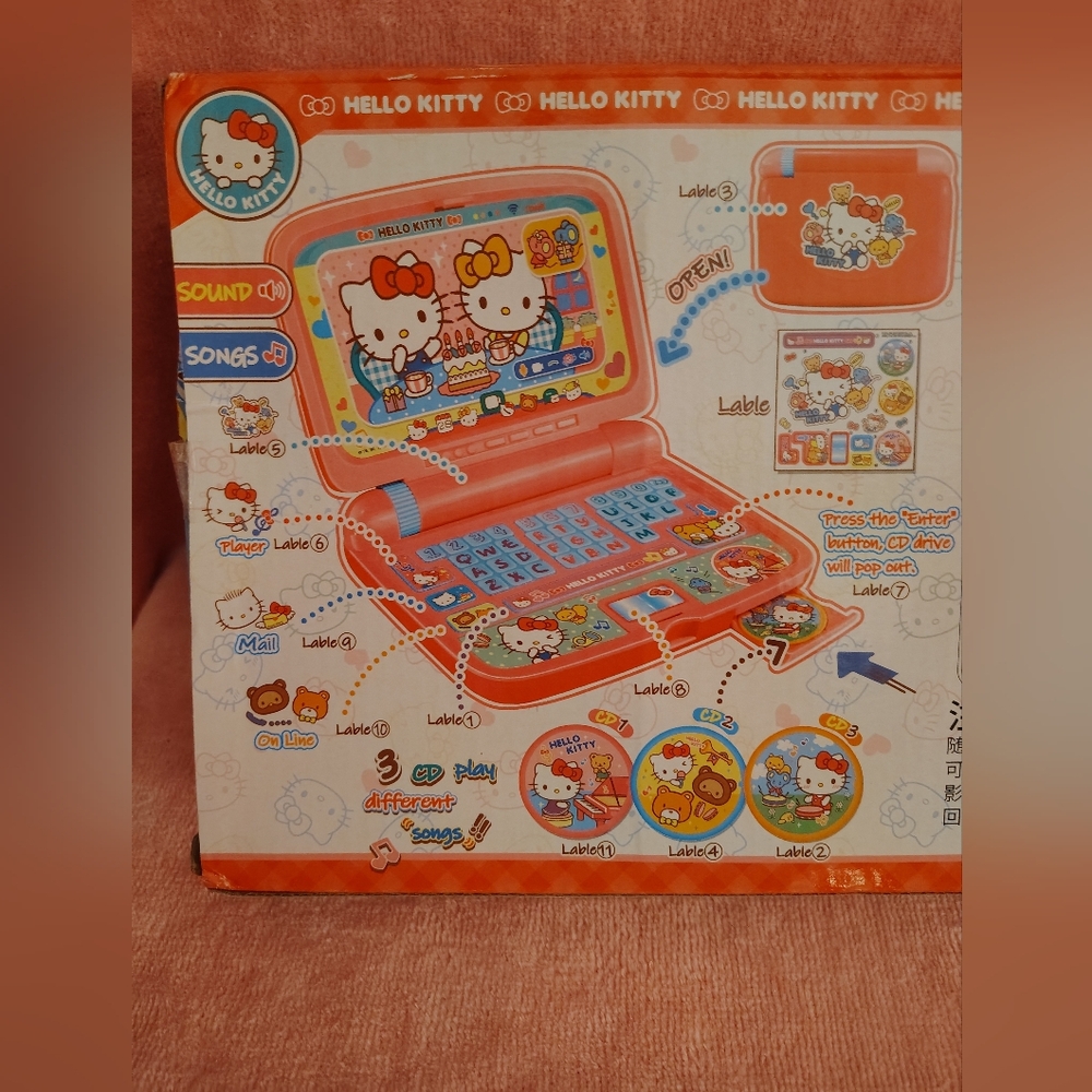 EXCLUSIVE - Hello Kitty Officially Licensed Toy Laptop - Picture 9 of 13